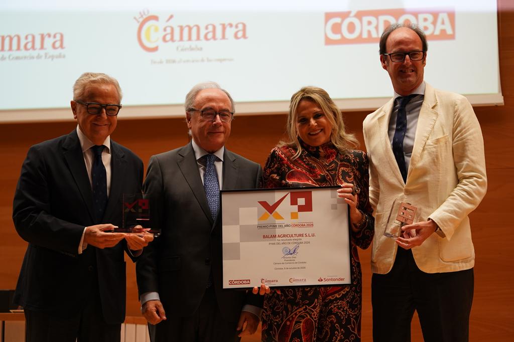 La empresa BALAM Agriculture se alza con el premio Pyme del Año de Córdoba